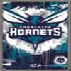 Trends International NBA Charlotte Hornets - Maximalist Logo 23 Wall Poster, 22.4L x 14.7W, Barnwood Framed Version view 1