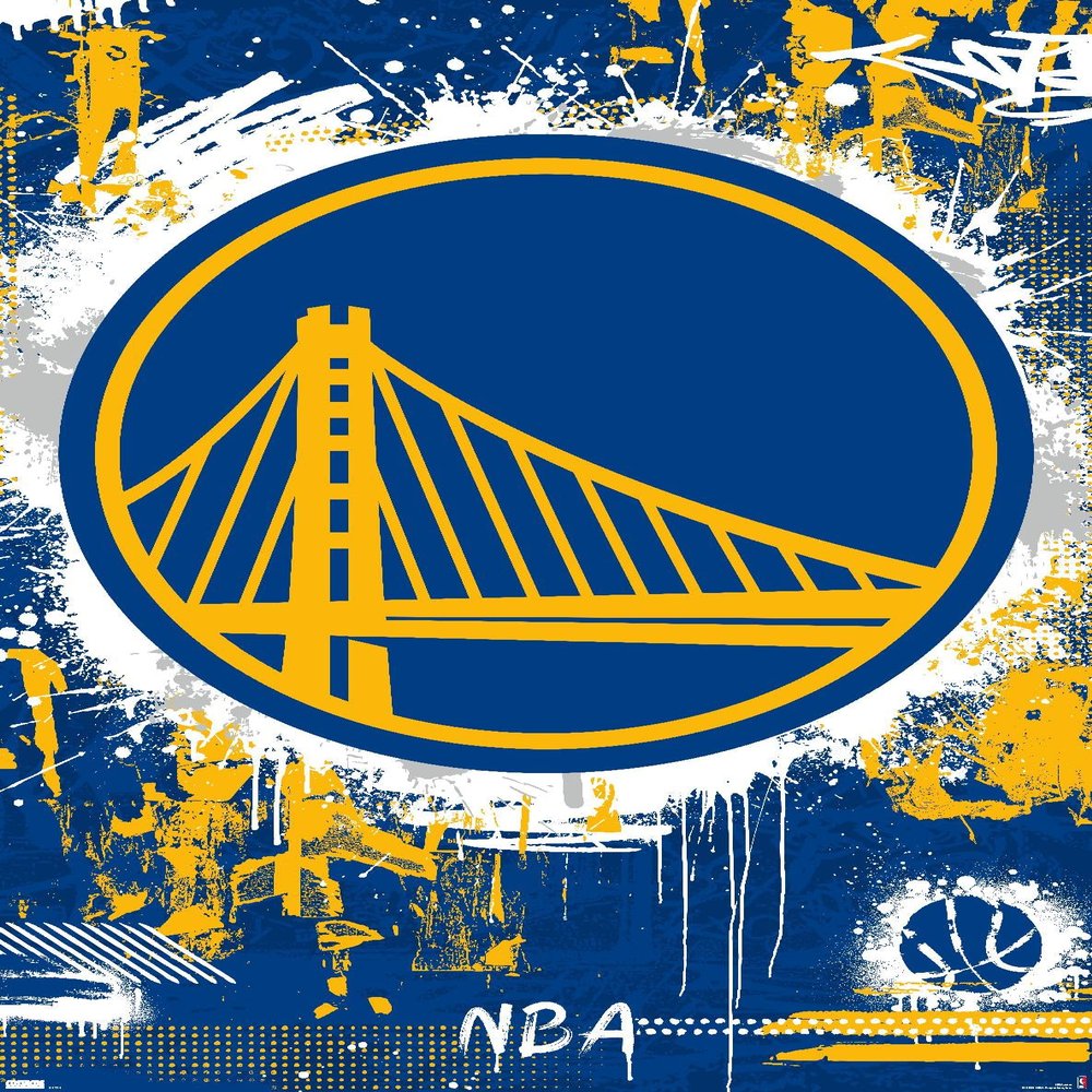 NBA Golden State Warriors - Maximalist Logo 23 Wall Poster, 34L" x 22.4W", Premium Unframed Version