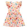 Back to School Dress for Girls, Toddler First Day of School Outfits First Day of Kndergarten Outfits for Girls Ruffle Sleeve Apple Pencil Bottom Casual Summer Dresses Pink&Pencil 6-7 Years view 1