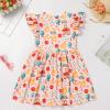 Back to School Dress for Girls, Toddler First Day of School Outfits First Day of Kndergarten Outfits for Girls Ruffle Sleeve Apple Pencil Bottom Casual Summer Dresses Pink&Pencil 6-7 Years view 3