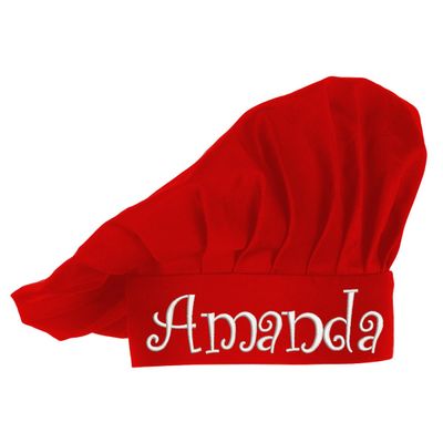 PLACE4PRINT Personalized Chef Hat with Embroidered Name