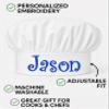 PLACE4PRINT Personalized Chef Hat with Embroidered Name view 3