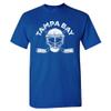 Tampa Bay Team Mask Men's T-Shirt for Hockey Fans (Royal Shirt, 4XL) view 1
