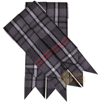 Goldia Clothes Industry Kilts Hose Flashes I Scottish Traditional Socks Flashes (Auld Lang Syne Grey)