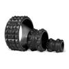 Chirp Wheel XR 3P Massage Roller Set - 10 Acupressure, 6 Knot-Kneading Thumb, 4 Neck & Headache Tension Relief, High Density Foam Massage Rollers for Back & Neck Pain, 500lbs Capacity, Black view 1