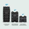 Chirp Wheel XR 3P Massage Roller Set - 10 Acupressure, 6 Knot-Kneading Thumb, 4 Neck & Headache Tension Relief, High Density Foam Massage Rollers for Back & Neck Pain, 500lbs Capacity, Black view 3
