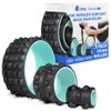 Chirp Wheel XR 3P Massage Roller Set - 10 Acupressure, 6 Knot-Kneading Thumb, 4 Neck & Headache Tension Relief, High Density Foam Massage Rollers for Back & Neck Pain, 500lbs Capacity, Mint view 1