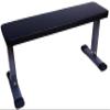 Fitvids Flat Utility Weight Bench for Home Gym Weight Training and Ab Exercises  Black  nan  Black/Gray view 1