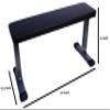 Fitvids Flat Utility Weight Bench for Home Gym Weight Training and Ab Exercises  Black  nan  Black/Gray view 4