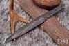 Damascus Knife Hunting Knife Fixed Blank Blade Dagger Knife Double Edged blade blank 12 inch Full Tang view 2