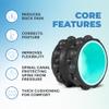 Chirp Wheel XR Knot Kneader - Firm Massage Roller, Shiatsu Thumb Massage, Muscle Release Tool for Knots &Tension Relief | High Density Foam for Physical Therapy & Relaxation, 500lbs Capacity, 6" Mint view 3