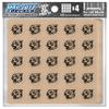 Cougar Award Decals Thick mil Vinyl 1-1/8" Diameter (100 Decals) Professional-Grade Football Hockey Baseball Softball Lacrosse (Black on Clear) view 1