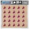 Cowboys Award Decals Thick mil Vinyl 1-1/8" Diameter (100 Decals) Professional-Grade Football Hockey Baseball Softball Lacrosse (Maroon on Clear) view 1