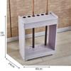 JYARZ Pool Stick Holder Pool Cue Stick Holder Round White Wood Grain Sticker Billiard Corner Stand for Leisure and Entertainment Billiard Room Pool Hall view 2