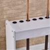 JYARZ Pool Stick Holder Pool Cue Stick Holder Round White Wood Grain Sticker Billiard Corner Stand for Leisure and Entertainment Billiard Room Pool Hall view 3