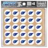 Cardinal Award Decals Thick mil Vinyl 1-1/8" Diameter (100 Decals) Professional-Grade Football Hockey Baseball Softball Lacrosse (Royal on White) view 1