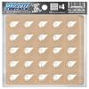 Cardinal Award Decals Premium 20 Mil Thick mil Vinyl 1-1/8" Diameter (100 Decals) Professional-Grade Football Hockey Baseball Softball Lacrosse (White on Clear) view 1
