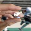 Cardinal Award Decals Premium 20 Mil Thick mil Vinyl 1-1/8" Diameter (100 Decals) Professional-Grade Football Hockey Baseball Softball Lacrosse (White on Clear) view 2