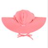RuffleButts Baby/Toddler Girls UPF 50+ Sun Protective Wide Brim Swimwear Sun Hat - Bubblegum Pink, 3T-5 view 1