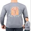 Fishing Shirts for Men,UPF50 Sun Protection Long Sleeve,Quick Dry Dri Fit Apparel, Wicking Rash Gaurd, Fishing Clothes- Unisex Lobster (X-Large, Grey) view 1