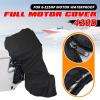 UNKOMN Boat Cover 6-225HP Full Outboard Engine Cover Boat Cover 600D Waterproof Anti UV Boat Outboard Motor Cover Marine Accessories (Size:6-15HP) view 2