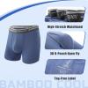 BAMBOO COOL Men's Underwear Soft Breathable Stretch Classic Boxer Briefs with Fly,Multipack view 2