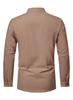 AIFARLD Men's Long Sleeve Shirts Retro Style Lace up for Medieval Viking Hippie Halloween Cosplay Pirate Renaissance Costume Deep Khaki view 4