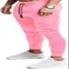 EVERWORTH Men's Joggers Sweatpants Men's Slim Jogger Pants Tapered Gym Running Workout Pant with Deep Pockets Pink US M Tag XL view 1