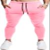 EVERWORTH Men's Joggers Sweatpants Men's Slim Jogger Pants Tapered Gym Running Workout Pant with Deep Pockets Pink US M Tag XL view 2