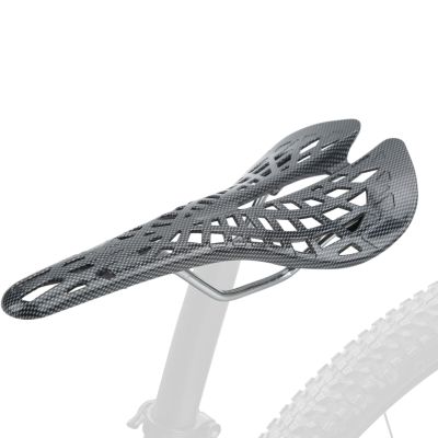 Bike Cushion, Spider Web Style Seat Cushion Bike Hollow Seat Ultralight Saddle Carbon Fiber Bicycle Accessories for Mountain Road Bike Cycling