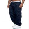 WZIKAI Mens Cargo Pants Relaxed Fit Drawstring Joggers Sweatpants for Men Workout Casual Long Trousers Navy XXL view 1