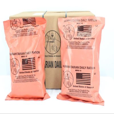 2 Meal HUMANITARIAN DAILY RATION MRE - RANDOM MENU - 2023