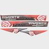 Lowe Boat Graphic Decal Stickers 2340149 | Favorite 198 USA (Set of 4) view 1