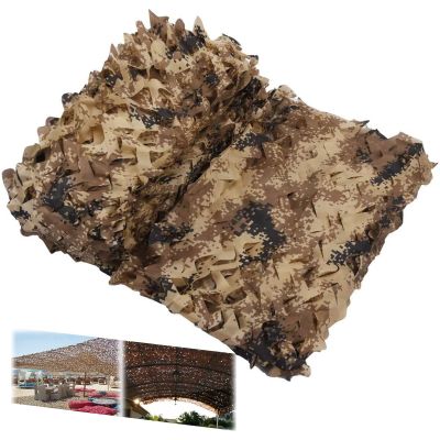 LTSRLL Camo Netting for Plants Military Camouflage Net Sunscreen Nets for Army Hunting Shooting Camping Sunshade Decoration Play House Furnishing(Size:6x9m/19.7x29.5ft)