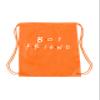 ALLNTRENDS Drawstring Bag Boyfriend and Girlfriend String Bag Nylon Backpack for Gym Sport (BF Orange) view 1