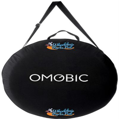 Wheelchairparts.Net Omobic Padded Two-Wheel Bag With Storage Pocket For Quick Release Axles