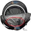 Wheelchairparts.Net Omobic Padded Two-Wheel Bag With Storage Pocket For Quick Release Axles view 3