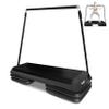 Yes4All Adjustable Workout Aerobic Exercise Step Platform Health Club Size with 4 Adjustable Risers Included and Advanced Risers Options - Black view 1