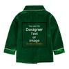 MYGBCPJS Kids Customize Velvet Pajamas Set Toddler Boys Girls Custom Long-Sleeve Button-Down T-Shirt & Pants Xmas Outfits view 3