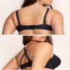 Smart & Sexy Women's Perfect Push-Up Bra Black Hue (Silky Micro) 40DD view 4