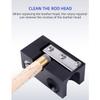 Scott Edward 8-in-1 Aluminum Pool Cue Tip Shaper, Billiard Cue Accessories Tool, Billiard Pool Stick Tip Repair Tool for Cleaner/Shaper/Tapper/Suffer/Trimmer/Aerator/Presser/Radius view 3