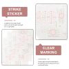 EXCEART 8sheets Golf Impact Tape Self-Teaching Stickers for Putter Easy Application for Analyzing Strike Location Improving Skills view 4