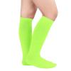 American Trends Neon Green Soccer Socks Kids Toddler Youth Football Boys Baseball Softball Knee High Socks for Girls 4-6 years 2t-3t view 2