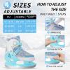 Nattork Adjustable Ice Skates, Blue Ice Skating Shoes for Kids, Boys and Girls, Hockey Lace-Up Skates - Soft Padding and Reinforced Ankle Support with 4 Sizes Adjustments view 2