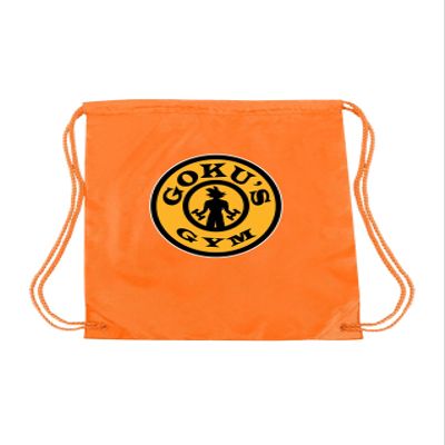 ALLNTRENDS Gym Bag String Bag Nylon Workout Backpack for Gym Sport (Orange)