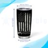 Hyturtle Personalized Mechanic Gifts For Men - Mechanic American Flag Printed Custom Name Stainless Steel Tumblers 20oz Coffee With Lid Gifts For Mechanic Lover Dad Grandpa Man On Birthday Christmas view 4