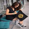 ALLNTRENDS Gym Bag String Bag Nylon Workout Backpack for Gym Sport (Black) view 3