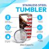 Hyturtle Personalized Mechanic Gifts For Men - Mechanic American Flag Printed Custom Name Stainless Steel Tumblers 20oz Coffee With Lid Gifts For Mechanic Lover Dad Grandpa Man On Birthday Christmas view 3