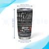 Hyturtle Personalized Mechanic Gifts For Men - Mechanic Nutrition Facts Custom Name Stainless Steel Tumblers 20oz Coffee Cup With Lid - Gifts For Mechanic Lover Dad Grandpa Man On Birthday Christmas view 3