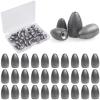 Bullet Fishing Sinkers Worm Weights Lead Fishing Weights Bass Fishing Sinker Freshwater Texas Carolina Rig Punch Shot, 30pcs 1/8oz view 1